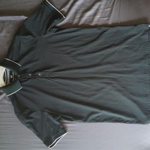 Buttercloth Icy Cotton Polo 🧊 - Black/Green NWOT